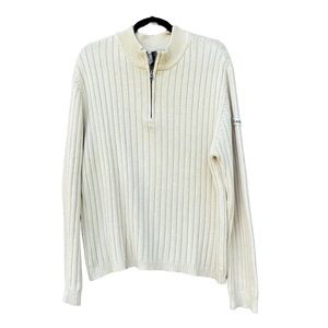 AGILE Men’s Cotton 1/4 Zip Sweater Size L